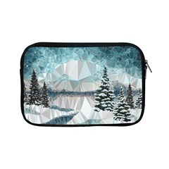 Winter Landscape Low Poly Polygons Apple Ipad Mini Zipper Cases by HermanTelo