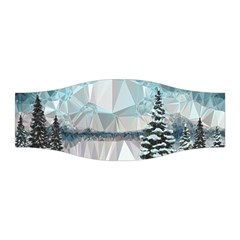 Winter Landscape Low Poly Polygons Stretchable Headband