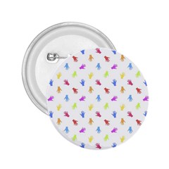 Multicolored Hands Silhouette Motif Design 2 25  Buttons