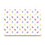 Multicolored Hands Silhouette Motif Design Plate Mats 18 x12  Plate Mat