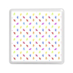 Multicolored Hands Silhouette Motif Design Memory Card Reader (square) by dflcprintsclothing