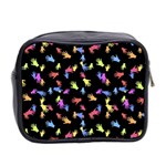 Multicolored Hands Silhouette Motif Design Mini Toiletries Bag (Two Sides) Back