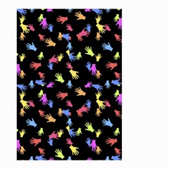 Multicolored Hands Silhouette Motif Design Small Garden Flag (two Sides)