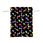 Multicolored Hands Silhouette Motif Design Lightweight Drawstring Pouch (M) Front