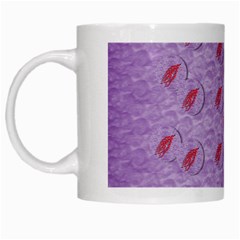 Tropical Flower Forest Of Ornate Colors White Mugs by pepitasart