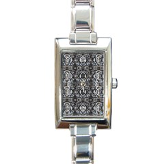 Modern Tribal Geometric Print Rectangle Italian Charm Watch by dflcprintsclothing