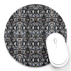 Modern Tribal Geometric Print Round Mousepads by dflcprintsclothing