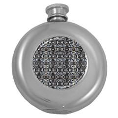 Modern Tribal Geometric Print Round Hip Flask (5 Oz) by dflcprintsclothing