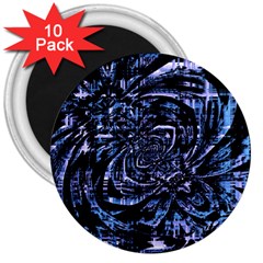 Fractal Madness 3  Magnets (10 Pack) 