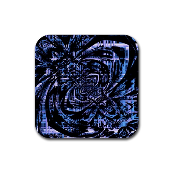 Fractal Madness Rubber Coaster (Square) 