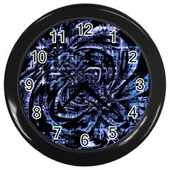 Fractal Madness Wall Clock (black) by MRNStudios