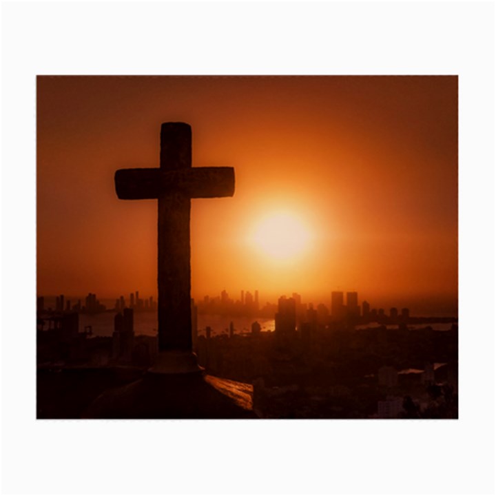 Cartagena De Indias Colombia, Aerial View Small Glasses Cloth