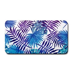 Blue Tropical Leaves Medium Bar Mats by goljakoff