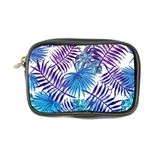 Blue Tropical Leaves Coin Purse by goljakoff