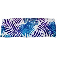 Blue Tropical Leaves Body Pillow Case (dakimakura) by goljakoff