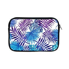 Blue Tropical Leaves Apple Ipad Mini Zipper Cases by goljakoff