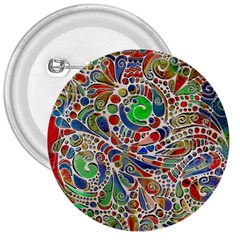 Pop Art - Spirals World 1 3  Buttons