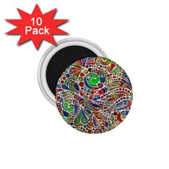 Pop Art - Spirals World 1 1 75  Magnets (10 Pack)  by EDDArt