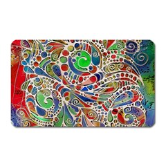 Pop Art - Spirals World 1 Magnet (rectangular) by EDDArt