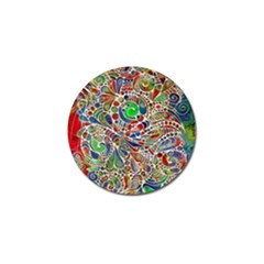 Pop Art - Spirals World 1 Golf Ball Marker (4 Pack) by EDDArt