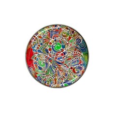 Pop Art - Spirals World 1 Hat Clip Ball Marker (4 Pack) by EDDArt