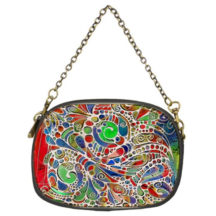 Pop Art - Spirals World 1 Chain Purse (Two Sides)