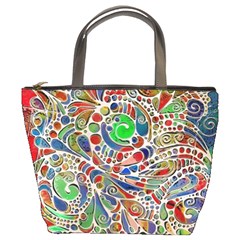 Pop Art - Spirals World 1 Bucket Bag by EDDArt