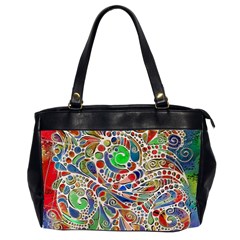 Pop Art - Spirals World 1 Oversize Office Handbag (2 Sides)