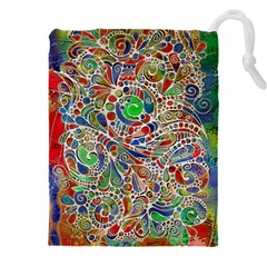 Pop Art - Spirals World 1 Drawstring Pouch (5xl) by EDDArt