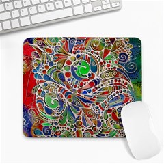 Pop Art - Spirals World 1 Large Mousepads by EDDArt