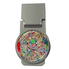 Pop Art - Spirals World 1 Money Clips (round)  by EDDArt