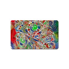 Pop Art - Spirals World 1 Magnet (name Card) by EDDArt