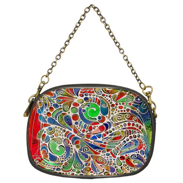 Pop Art - Spirals World 1 Chain Purse (One Side)