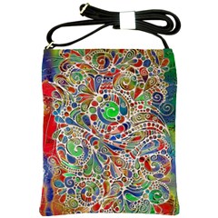 Pop Art - Spirals World 1 Shoulder Sling Bag by EDDArt