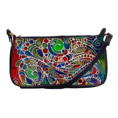 Pop Art - Spirals World 1 Shoulder Clutch Bag by EDDArt