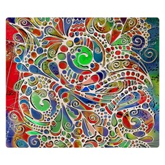 Pop Art - Spirals World 1 Double Sided Flano Blanket (small)  by EDDArt