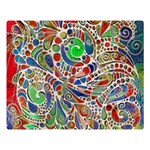 Pop Art - Spirals World 1 Double Sided Flano Blanket (Large)  80 x60  Blanket Front