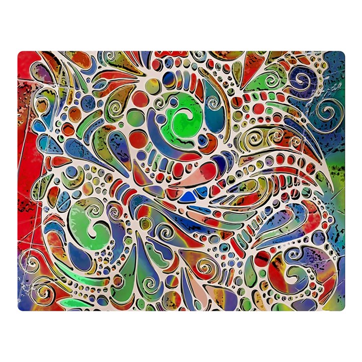 Pop Art - Spirals World 1 Double Sided Flano Blanket (Large) 