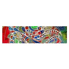 Pop Art - Spirals World 1 Satin Scarf (oblong) by EDDArt