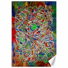 Pop Art - Spirals World 1 Canvas 12  X 18  by EDDArt