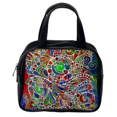 Pop Art - Spirals World 1 Classic Handbag (one Side) by EDDArt