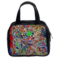 Pop Art - Spirals World 1 Classic Handbag (two Sides) by EDDArt