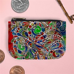 Pop Art - Spirals World 1 Mini Coin Purse by EDDArt