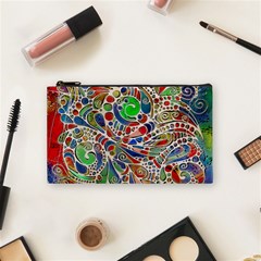 Pop Art - Spirals World 1 Cosmetic Bag (small) by EDDArt