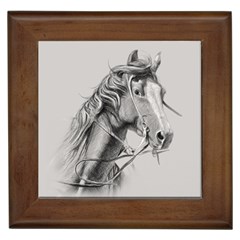 Custom Horse Framed Tile by HermanTelo