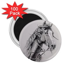 Custom Horse 2 25  Magnets (100 Pack)  by HermanTelo