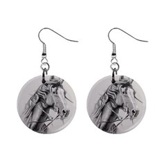 Custom Horse Mini Button Earrings