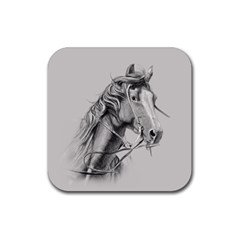 Custom Horse Rubber Coaster (square)  by HermanTelo