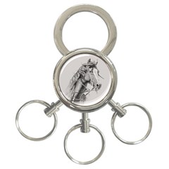 Custom Horse 3-ring Key Chain by HermanTelo