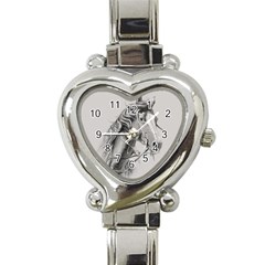 Custom Horse Heart Italian Charm Watch by HermanTelo